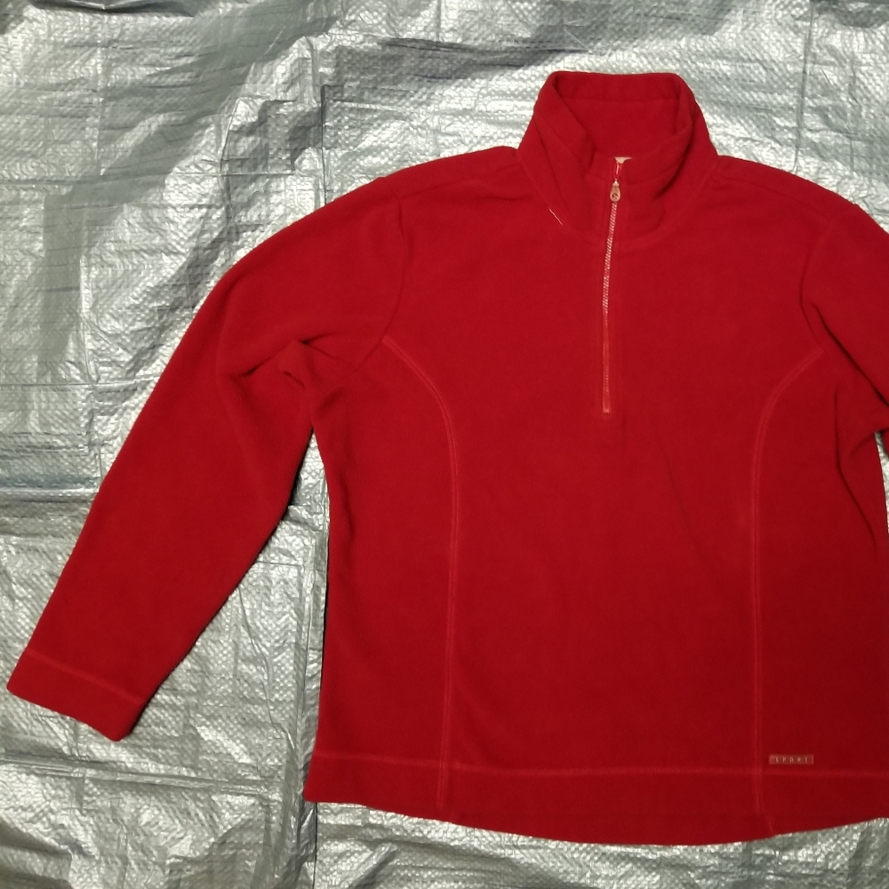 👙TOGO brand vintage Y2K fleece pullover with zip front